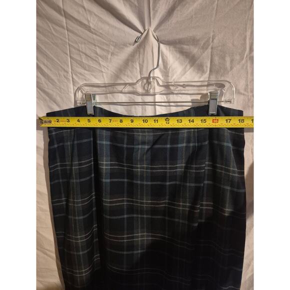 Charter Club Skirt Womens Multi Plaid Lined Vent Back Woman's Skirt New Size 18 - Picture 4 of 9